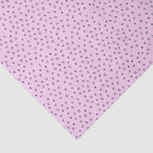Schattigee Roze Paarse Polka Dots Tissuepapier (Detail)