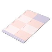 Schattigee Roze Paarse School Weekplanner Notitieblok (Schuin)