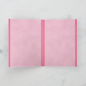 Schattigee roze paaskuiken feestdagen kaart (Binnen)