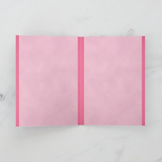 Schattigee roze paaskuiken feestdagen kaart (Binnen)