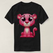Schattigee roze panter t-shirt (Design voorkant)