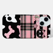Schattigee Roze Pastel Gothic Halloween Case-Mate iPhone Case (Achterkant (horizontaal))