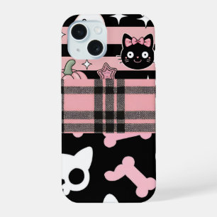 Schattigee Roze Pastel Gothic Halloween iPhone 15 Case