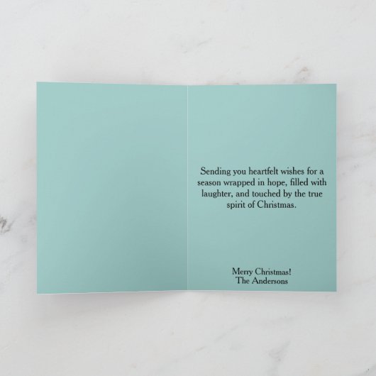 Schattigee Roze Pastel Kerstboom Kerst Kaart (Binnen)