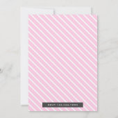 Schattigee Roze Pinguïn Meisjes Verjaardagsfeestui Kaart (Achterkant)