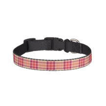 Schattigee roze plaid kraag
