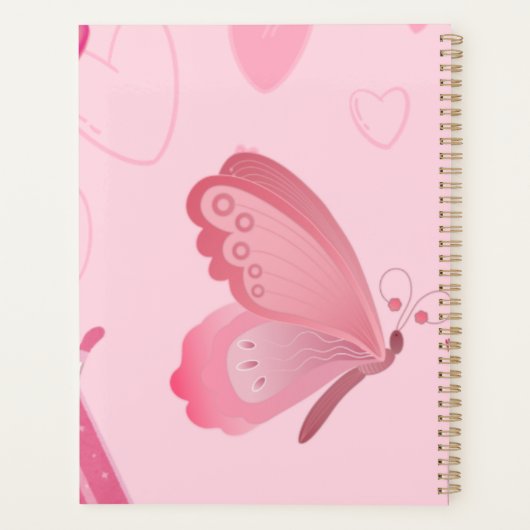 Schattigee Roze Planner (Achterkant)