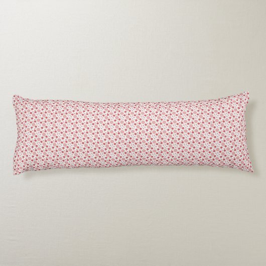 Schattigee roze polka dot inktdruppel lichaamskussen (Achterkant)