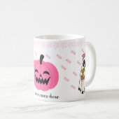 Schattigee Roze Pompoen Keramische Mok -  (Voorkant rechts)