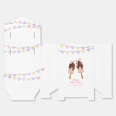 Schattigee Roze Popcicle Bow Ice Cream Baby shower Bedankdoosjes (Ongevouwen)