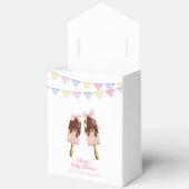Schattigee Roze Popcicle Bow Ice Cream Baby shower Bedankdoosjes (Open)