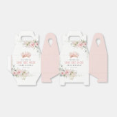 Schattigee Roze Prinses Kroon Tiara Bloemen Verjaa Bedankdoosjes (Uitgevouwen)