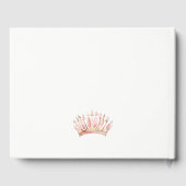 Schattigee Roze Prinses Kroon Tiara Bloemen Verjaa Gastenboek (Achterkant)