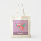Schattigee Roze Pterodactyl dinosaurus Kinderen Ge Tote Bag (Voorkant)