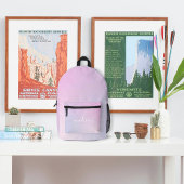 Schattigee Roze Regenboog Aangepaste Naam Bedrukte Rugzak