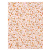 Schattigee Roze Retro Kerstdisco Rainbow Santa Tafelkleed (Voorkant)