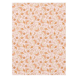 Schattigee Roze Retro Kerstdisco Rainbow Santa Tafelkleed