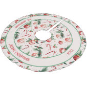 Schattigee roze rode kerst kerstboom rok (Gekanteld)