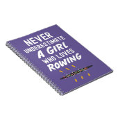 Schattigee roze roei Cadeaus voor meisjes voor kin Notitieboek (Rechterzijde)