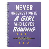 Schattigee roze roei Cadeaus voor meisjes voor kin Notitieboek (Voorkant)