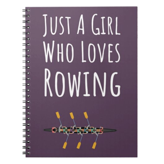 Schattigee roze roeigeschenken voor meisjes voor k notitieboek (Voorkant)