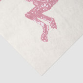 Schattigee Roze Rose Gold Girl Paardrijden Tissuepapier (Detail)