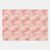 Schattigee roze Rose Gold Trees Feestelijke Patroo Inpakpapier Vel (Voorkant 3)