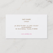 Schattigee roze rozen, rustiek oud hout, chique de visitekaartje (Achterkant)