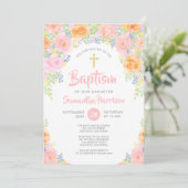 Schattigee Roze Rozen Waterverf Bloemen Meisje Doo Kaart (Staand voorkant)