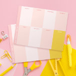Schattigee roze school weekplanner notitieblok<br><div class="desc">Een perfecte aanvulling op uw collectie van schoolbenodigdheden. Ideaal voor terug naar school benodigdheden, dit notitieblok is een must-have voor studenten van alle leeftijden. Of je nu op zoek bent naar schoolspullen voor de middelbare school of op zoek bent naar leuke schoolspullen voor de middelbare school, dit esthetische notitieblok past...</div>