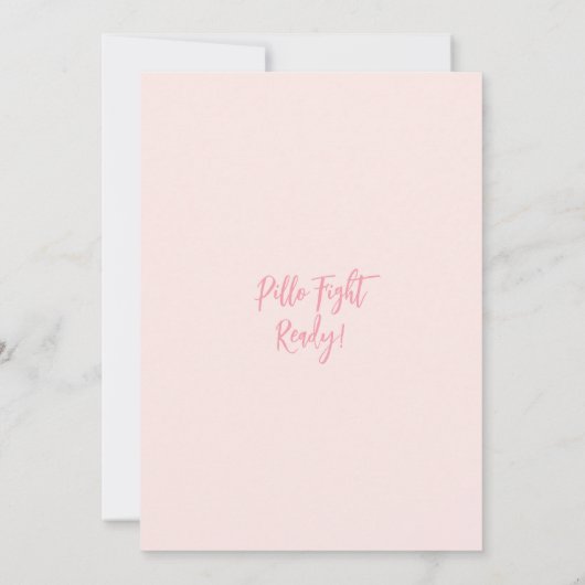 Schattigee Roze Slumber Party Look met sterren en  Kaart (Achterkant)