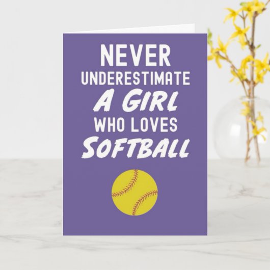 Schattigee roze softbal Kaarten voor meisjes spele (Gele Bloem)