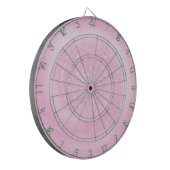 Schattigee Roze Sparkly Sterrenspiraal Dartbord (Voorkant Links)