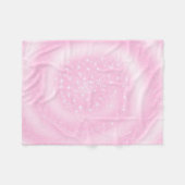 Schattigee Roze Sparkly Sterrenspiraal Fleece Deken (Voorkant (Horizontaal))