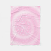 Schattigee Roze Sparkly Sterrenspiraal Fleece Deken (Voorkant)