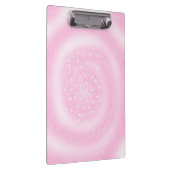 Schattigee Roze Sparkly Sterrenspiraal Klembord (Rechts)