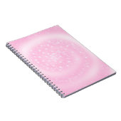 Schattigee Roze Sparkly Sterrenspiraal Notitieboek (Rechterzijde)