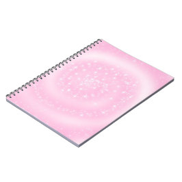 Schattigee Roze Sparkly Sterrenspiraal Notitieboek