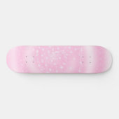 Schattigee Roze Sparkly Sterrenspiraal Persoonlijk Skateboard (Horizontaal)
