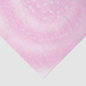 Schattigee Roze Sparkly Sterrenspiraal Tissuepapier (Detail)