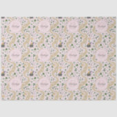 Schattigee Roze St. Patrick's Day Baby Girl Tissuepapier (Voorkant)