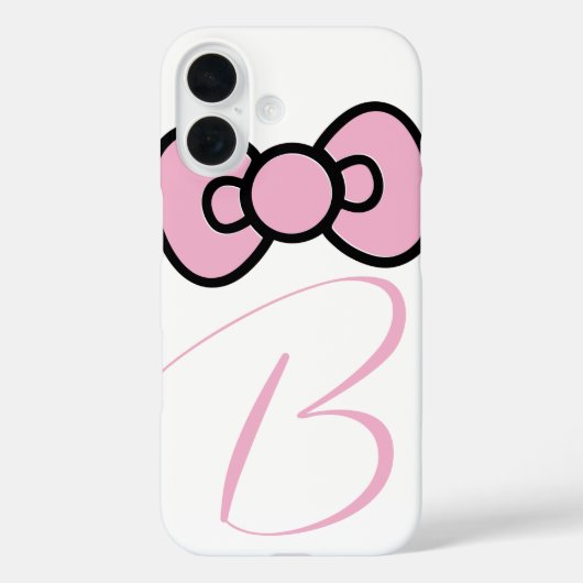 Schattigee roze strik grillig Case-Mate iPhone case (Achterkant)