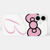 Schattigee roze strik grillig Case-Mate iPhone case (Achterkant (horizontaal))