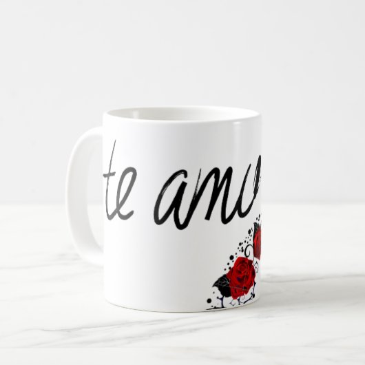 Schattigee Roze Teddybeer met Rozen en Hart Mok (Voorkant links)