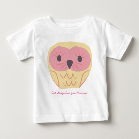 Schattigee Roze Uil Baby Onsie Gift Baby shower Id (Voorkant)