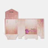 Schattigee roze uil dank u Baby shower Bedankdoosjes (Uitgevouwen)