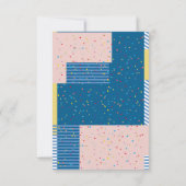 Schattigee Roze Uil Geslacht Neutraal Woodland Bab Bedankkaart (Achterkant)