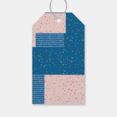 Schattigee Roze Uil Geslacht Neutraal Woodland Bab Cadeaulabel (Achterkant)