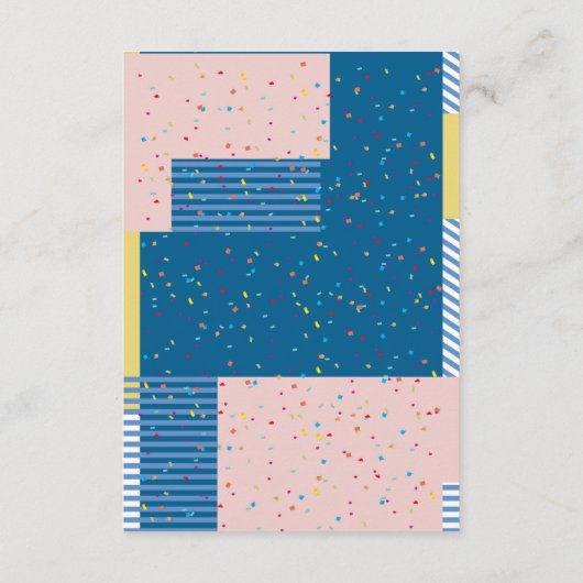 Schattigee Roze Uil Geslacht Neutraal Woodland Bab Informatiekaartje (Achterkant)