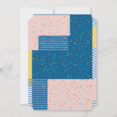 Schattigee Roze Uil Geslacht Neutraal Woodland Bab Kaart (Achterkant)